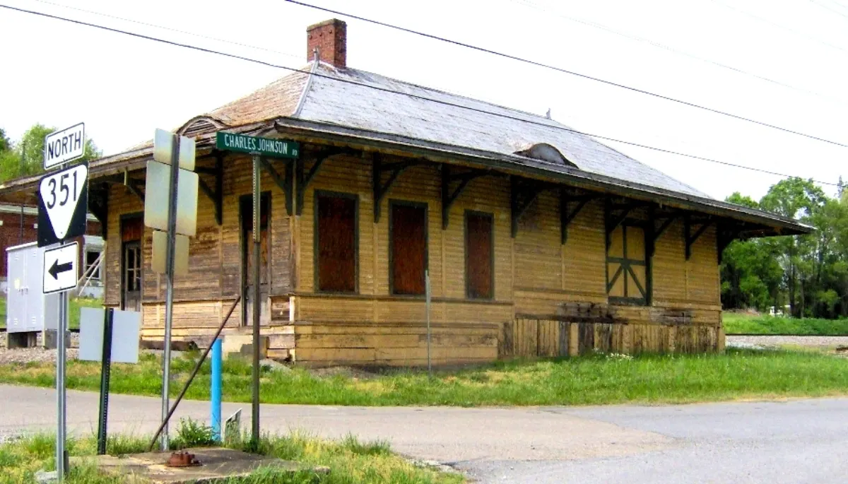 The historic 1906 Chuckey Depot, formerly used by the Southern Railway, in Chuckey, TN.