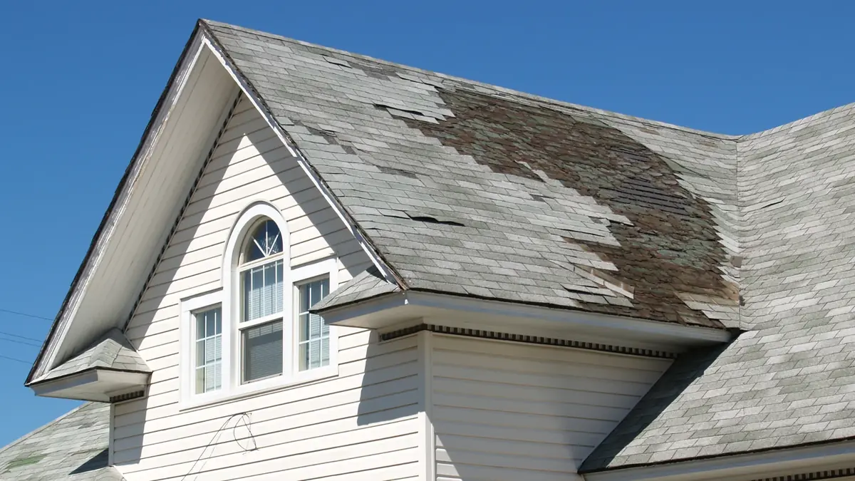 Post-storm roof assessment in the Kingsport, TN area.